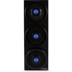 C2903BK EZ-Fit 3-Slot Vertical Countertop Cup Dispenser Cabinet with Black Trim Ring 8 46 oz - Black