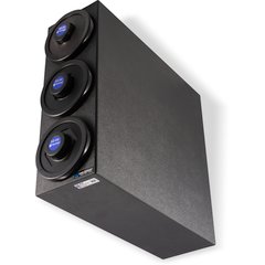 C2903BK EZ-Fit 3-Slot Vertical Countertop Cup Dispenser Cabinet with Black Trim Ring 8 46 oz - Black