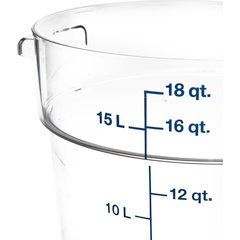 1076807 StorPlus™ Round Food Storage Container 18 qt - Clear