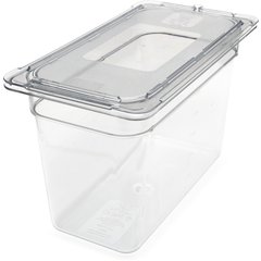 3066907 StorPlus™ Polycarbonate Food Pan 1/3 Size, 8" Deep - Clear