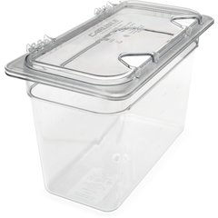 3066907 StorPlus™ Polycarbonate Food Pan 1/3 Size, 8" Deep - Clear
