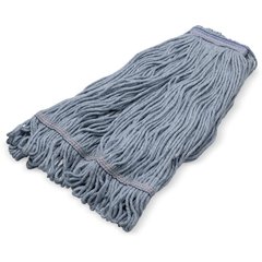 36942914 X-LRG BLUE LOOPED END MOP W/BLUE BAND - 4 PLY SYN