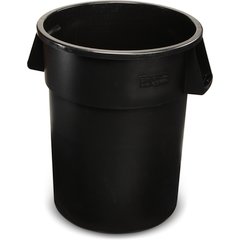 34105503 Bronco™ Round Waste Bin Trash Container 55 Gallon - Black