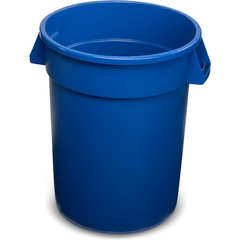 34103214 Bronco™ Round Waste Bin Trash Container 32 Gallon - Blue