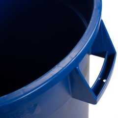 34103214 Bronco™ Round Waste Bin Trash Container 32 Gallon - Blue