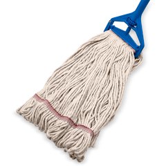 369423B00 LRG NATURAL LOOPED-END MOP W/RED BAND - 4 PLY SYNT