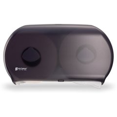 R4000TBK Classic Twin 9" Jumbo Bath Tissue Dispenser, 3.25" core, Black Pearl  - Black