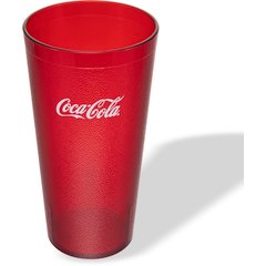 5232-63550I Coca-Cola® Stackable™ SAN Plastic Tumbler 32 oz (72ea) - Coke - Ruby