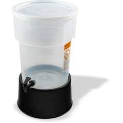 222903 Round Beverage Dispenser with Base 5 Gallon - Black