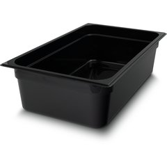 10202B03 StorPlus™ Polycarbonate Food Pan Full-Size, 6" Deep - Black
