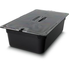 10202B03 StorPlus™ Polycarbonate Food Pan Full-Size, 6" Deep - Black
