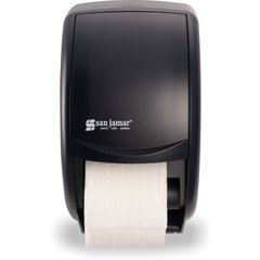 R3500TBK Classic Duett Standard Bath Tissue Dispenser, 1.6" core, Black Pearl  - Black