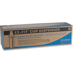 C2410SM Surface-Mount EZ-Fit® Cup Dispenser 8-46oz cups - Black  - Black