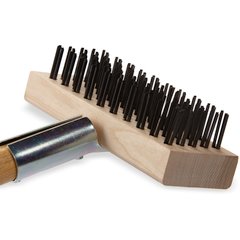 36372500 Oven Grill Brush & Scraper with Handle 30" - Natural
