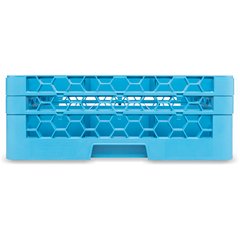 RG9-214 OptiClean™ 9-Compartment Divided Glass Rack with 2 Extenders 7.12" - Carlisle Blue