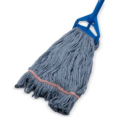 369325M14 ANTI-MICROBIAL LRG BLUE LOOPED-END MOP W/RED BAND