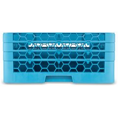 RG16-314 OptiClean™ 16-Compartment Divided Glass Rack with 3 Extenders 8.72" - Carlisle Blue