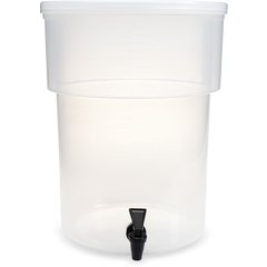 220930 Round Beverage Dispenser 5 Gallon - See Thru