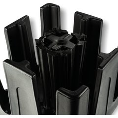 ADS403 Optimizer™ Small Dish Dolly and 4 Adjustable Dividers  - Black