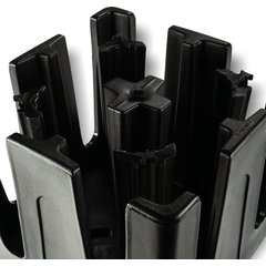 ADS403 Optimizer™ Small Dish Dolly and 4 Adjustable Dividers  - Black