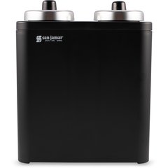 MODCC100 Modular FrontLine™ Cup & Lid Dispenser 6.5" x 11.75" x 15" - Stainless Steel / Black  - Black