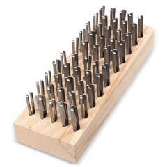 4578100 Brush w/Steel Bristles 7-3/4" x 2-5/8" - Tan