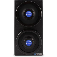 C2902BK EZ-Fit 2-Slot Vetrtical Countertop Cup Dispenser Cabinet with Black Trim Ring 8 - 46 oz - Black  - Black