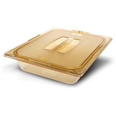 10420B13 StorPlus™ High Heat Food Pan 1/2 Size, 2.5" Deep - Amber