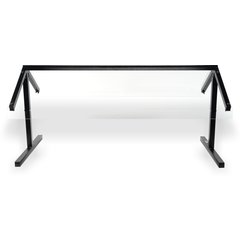 972003 Adjustable Sneeze Guard Double-Sided 48" - Black