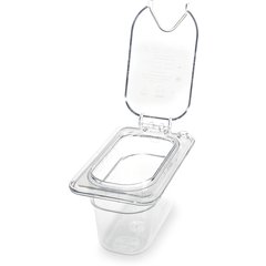3068707 StorPlus™ Polycarbonate Food Pan 1/9 Size, 4" Deep - Clear