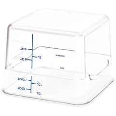1195407 Squares Polycarbonate Food Storage Container 12 qt - Clear