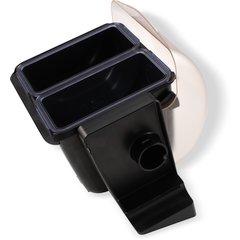 BD2003 Mini Dome 2- Compartment Condiment Bar 1 qt - Black