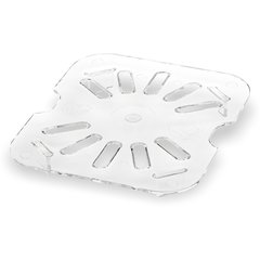 3068907 StorPlus™ Polycarbonate Food Pan Drain Grate 1/6 Size - Clear
