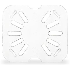 3068907 StorPlus™ Polycarbonate Food Pan Drain Grate 1/6 Size - Clear
