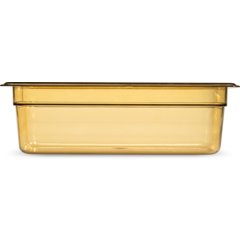 3086113 StorPlus™ High Heat Food Pan 1/3 Size, 4" Deep - Amber