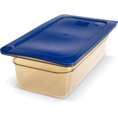 3086113 StorPlus™ High Heat Food Pan 1/3 Size, 4" Deep - Amber