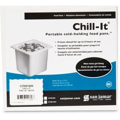 CI7001WH Chill-It® Food Pan - 1/6 White  - White
