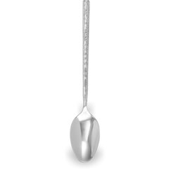 60206 Terra™ Solid Spoon 9.5" - Hammered Mirror Finish - Stainless Steel