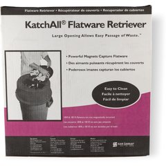 KA2000 KatchAll Magnetic Flatware Retriever Trash Can Lid  - Burgundy