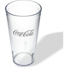 52203550A Coca-Cola® Stackable™ SAN Plastic Tumbler 20 oz - Coke - Clear