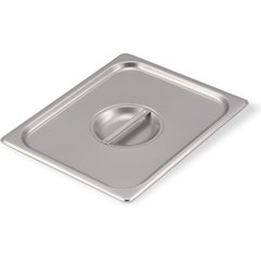 607120C DuraPan™ Stainless Steel Steam Table Hotel Pan Handled Cover 1/2 Size
