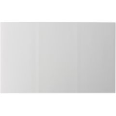 DX6SM0010000 Blank Laser-Compatible Sheets, Two 8-1/2" perf (3 panel) Unprinted, Both Sides 8-1/2"x14" (2000/cs) - White