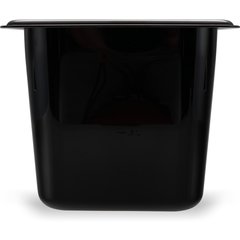 3068803 StorPlus™ Polycarbonate Food Pan 1/9 Size, 6" Deep - Black