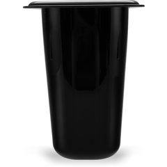 3068803 StorPlus™ Polycarbonate Food Pan 1/9 Size, 6" Deep - Black