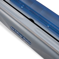 SW1218SC SAF-T-WRAP STATION W/ SLIDE CUTTER - Chrome