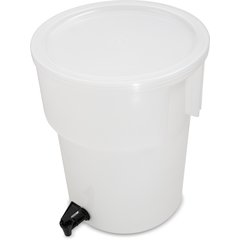221002 Round Beverage Dispenser 5 Gallon - White