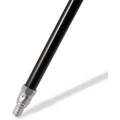 362027503 Flo-Pac® 60" Heavy-Duty Powder Coated Metal Handle with Metal Tip 60" / 15/16"D - Black