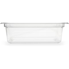 10221B07 StorPlus™ Polycarbonate Food Pan 1/2 Size, 4" Deep - Clear