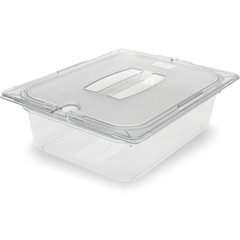 10221B07 StorPlus™ Polycarbonate Food Pan 1/2 Size, 4" Deep - Clear