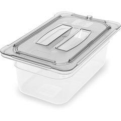 3068107 StorPlus™ Polycarbonate Food Pan 1/4 Size, 4" Deep - Clear
